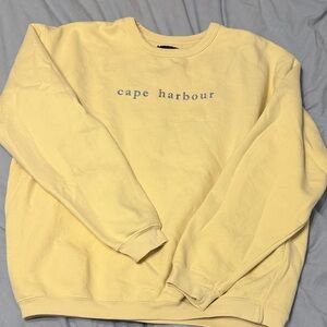 Cozy Butter Yellow Cape Harbour Sweatshirt
